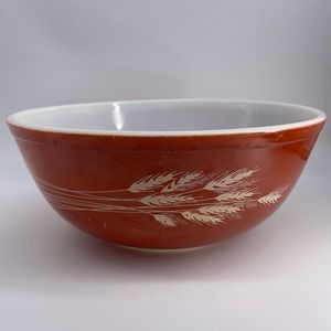 Pyrex 4 ltr mixing bowl #404 Autumn Harvest deep orange